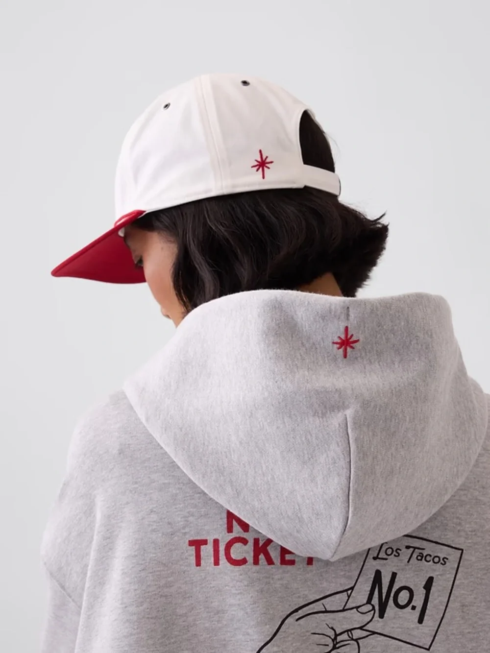 GAP 'Los Tacos' White and Red Cap